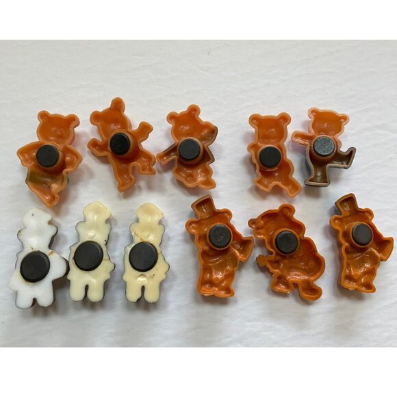 1980s Bear Fridge Magnets Plastic Retro Home Decor - Picture 2 of 2